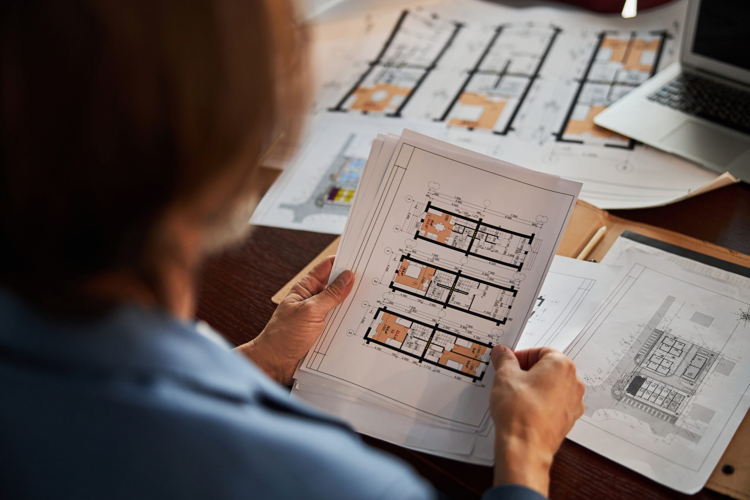 Fragment photo of skilled businessman looking at paperwork